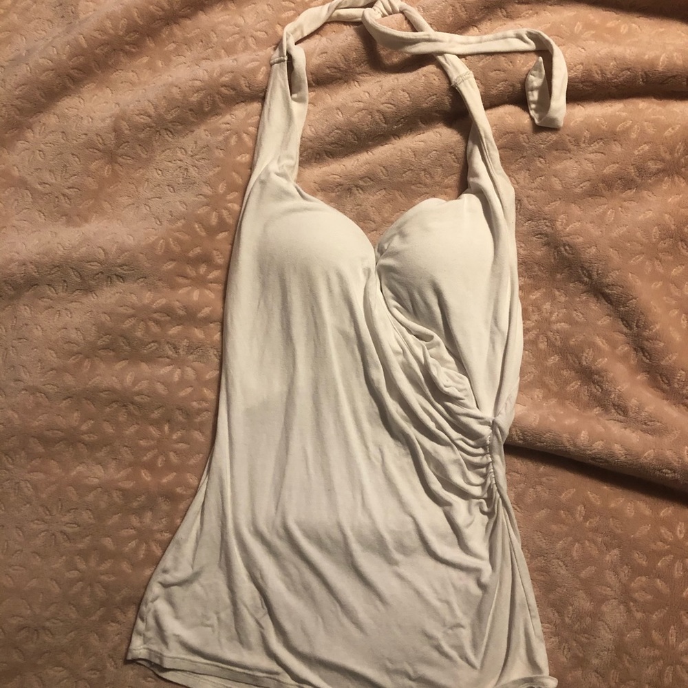 Victoria’s Secret White Halter Tie Bra Top 34A